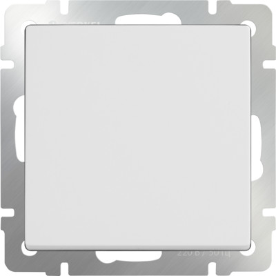 WL01-SW-1G-2W / Выключатель одноклавишный проходной (белый)