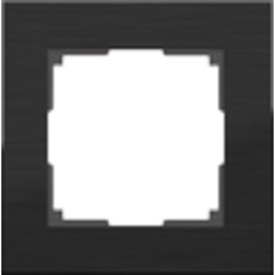 WL11-Frame-01 / Рамка на 1 пост (черный алюминий) Aluminium