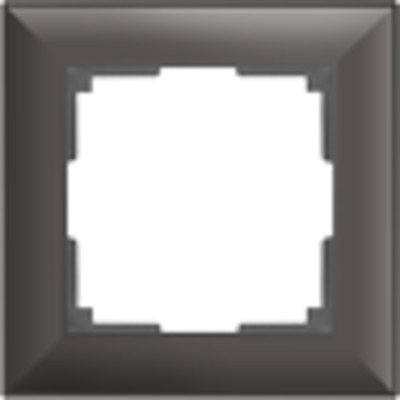 WL14-Frame-01/ Рамка на 1 пост (серо-коричневый) Fiore