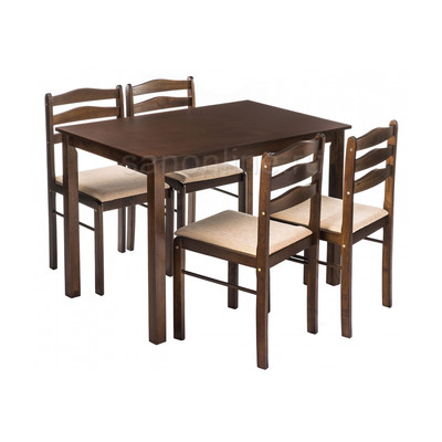 Starter (стол и 4 стула) oak / beige