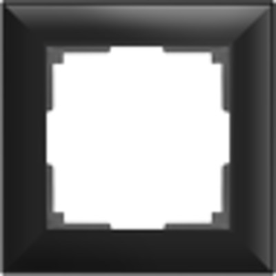 WL14-Frame-01/ Рамка на 1 пост (черный матовый) Fiore