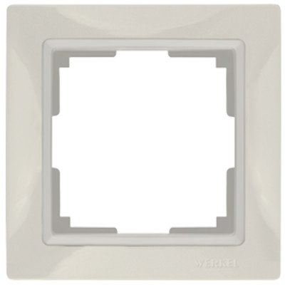 WL03-Frame-01/ Рамка на 1 пост (слоновая кость, basic)