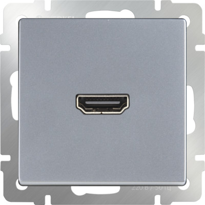 WL06-60-11/ Розетка HDMI (серебряный)