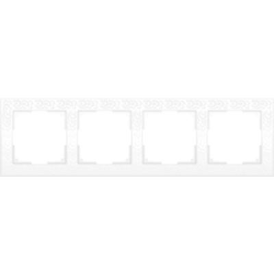 WL05-Frame-04-white / Рамка на 4 поста (белый) Flock