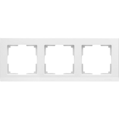 WL04-Frame-03-white / Рамка на 3 поста (белый) Stark