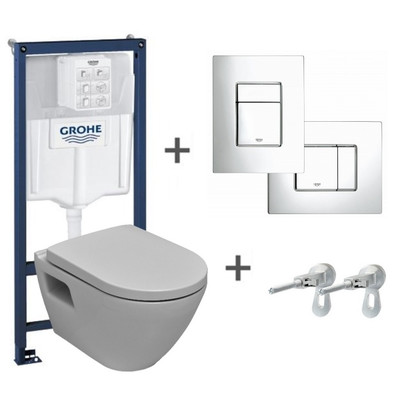 GROHE Rapid SL SOLIDO
Комплект инсталляция и унитаз подвесной стандартные 39186000