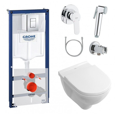 GROHE Rapid SL VILLEROY&BOCH
Комплект инсталляция и унитаз подвесной безободковый 38772001-5660HR01