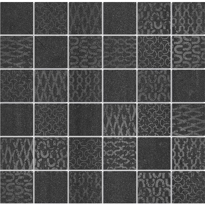 Декор Про Дабл черный мозаичный 30х30