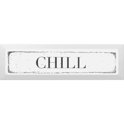 Декор Chill чёрный 8,5х28,5