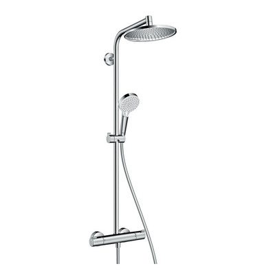 27268000 Crometta S 240 1jet Showerpipe, EcoSmart, 9 л/мин, душевая система для душа с термостатом