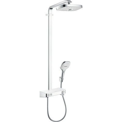 Hansgrohe 27126400 Raindance Select E 300 2jet Showerpipe, 1/2, белый/хром