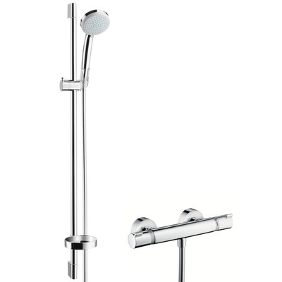 Душевой набор Hansgrohe 27033000 Croma 100 Vario EcoSmart/Ecostat Comfort Combi 0,9 м