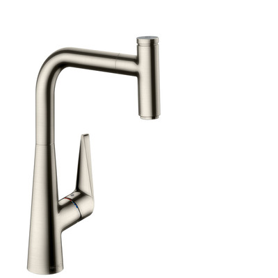 Смеситель для кухни Hansgrohe 72821800 Talis Select S с выдвижным изливом, под сталь