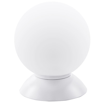 813916*** (MT5092-1W) Настольная лампа GLOBO 1х40W E14 mute white/white (в комплекте)