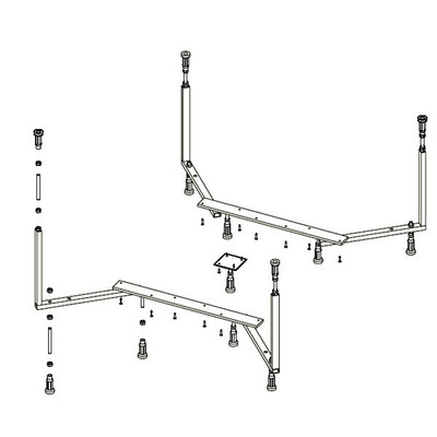 Ножки для ванны Riho Colorado POOTSET14 каркас