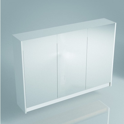 Зеркальный шкаф BUONGIORNO 100х75 см, европейский белый