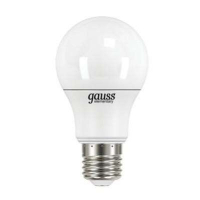 Gauss Elementary лампа светодиодная LED A60 E-27 7W холодная 4100K